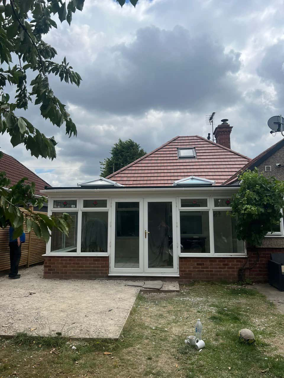 This is a photo of a hipped roof on a bungalow that has just had roof repairs carried out. Works carried out by Eastwood Roofing Repairs